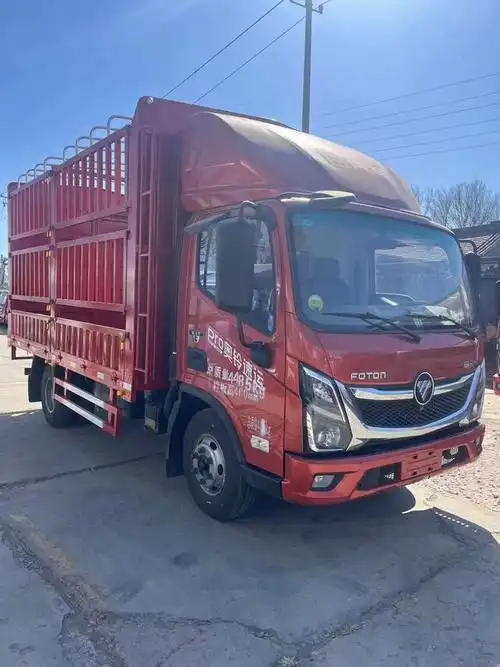 北京卖4米2蓝牌货车福田奥铃2米45高栏