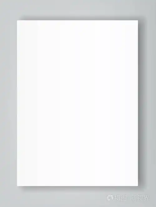 一张空白海报双折小册子样机封面模板