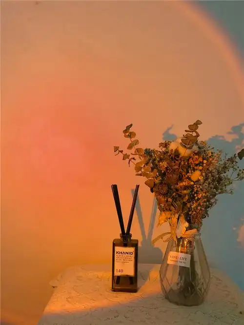 灯光气氛网红博主落日余晖灯氛围感夕阳日落灯5种装饰灯 黄月光-弯弯