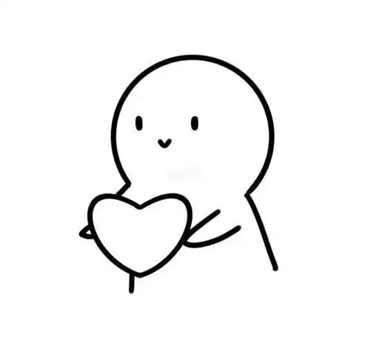 带爱你可爱小表情包简笔画