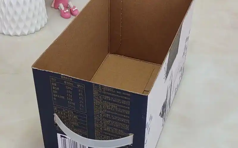 牛奶盒变收纳盒!简单实用