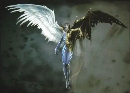 求半面的图,一半天使一般恶魔的那种,谢谢