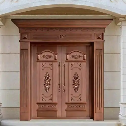 全铜门 材质:洛阳紫铜