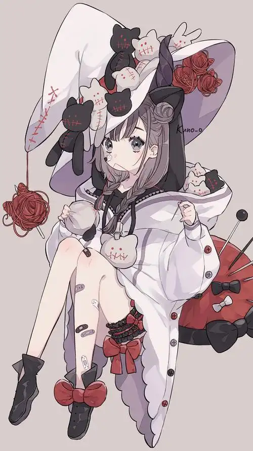 可爱二次元小女生高清手机壁纸