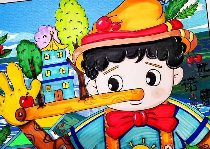 96匹诺曹童话故事绘画课程