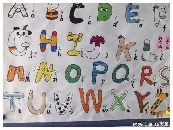 清丰县幸福路小学开展小字母大创意字母创意画设计比赛