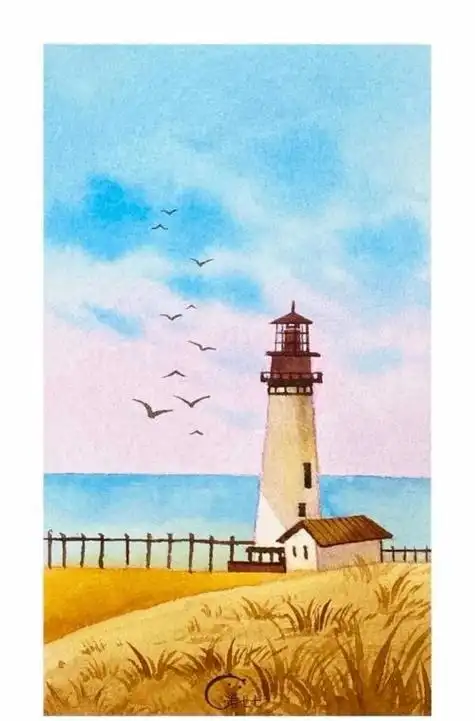 水彩画风景简单水彩画风景简单入门