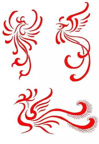 中国图腾吉祥纹饰龙虎凤图案