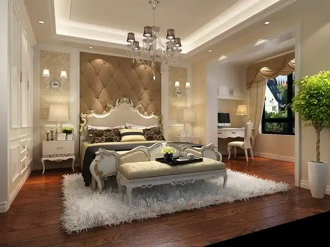 150㎡欧式风格卧室装修效果图