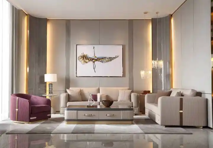 格慕-现代轻奢-客厅沙发组合