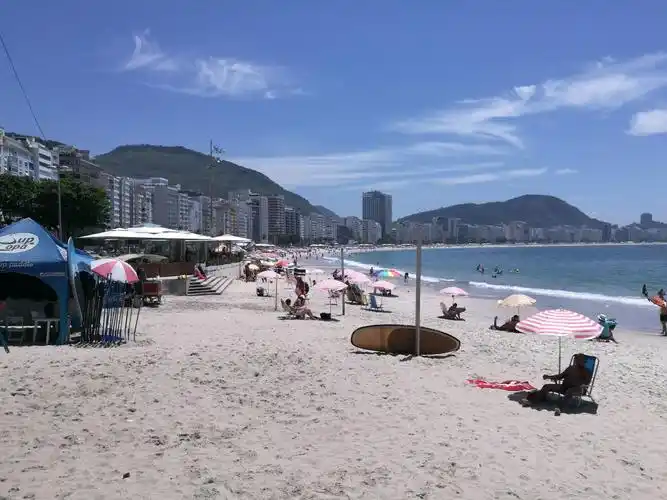 游览南美巴西里约热内卢伊帕内玛海滩