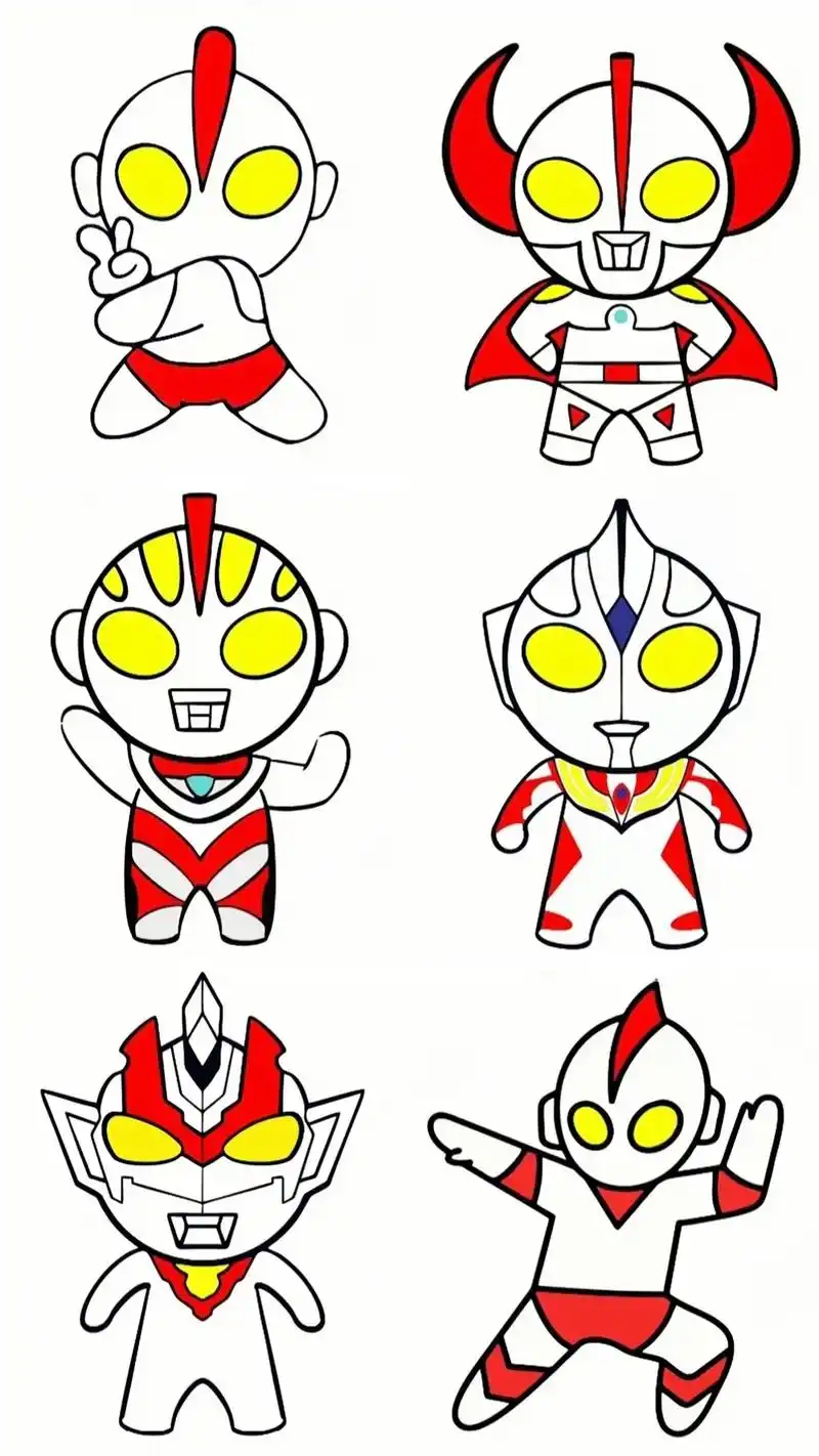 简笔画:奥特曼简笔画,零基础就能画.#简笔画 #奥特曼比耶手 - 抖音