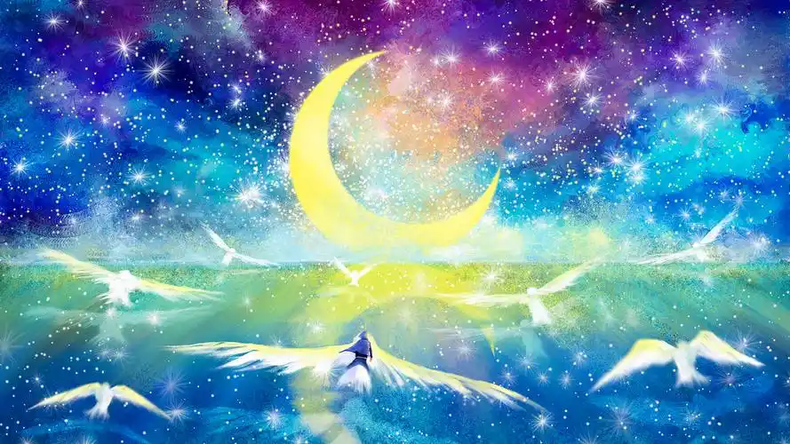 月光的指引(动漫静态壁纸) - 静态壁纸下载 - 元气壁纸