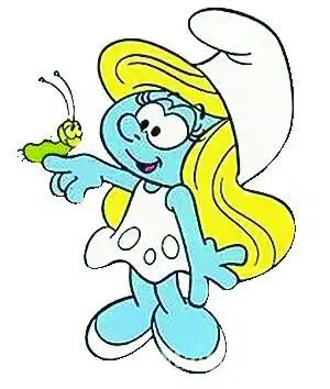 蓝精灵蓝妹妹简笔画