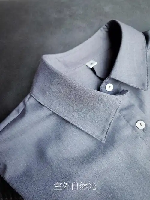 穿上就是斯文败类了吧贝母纽扣气质衬衣