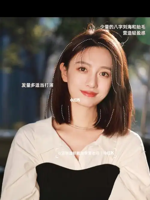 齐肩中短发气质发型