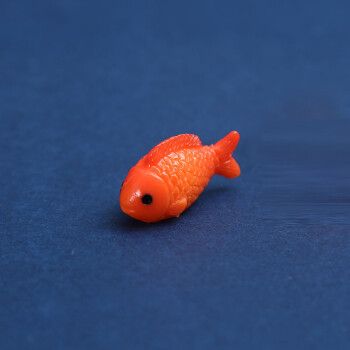 微缩模型 景观仿真可爱小金鱼小鱼动物水下景观模型迷你鲤鱼树脂玩具