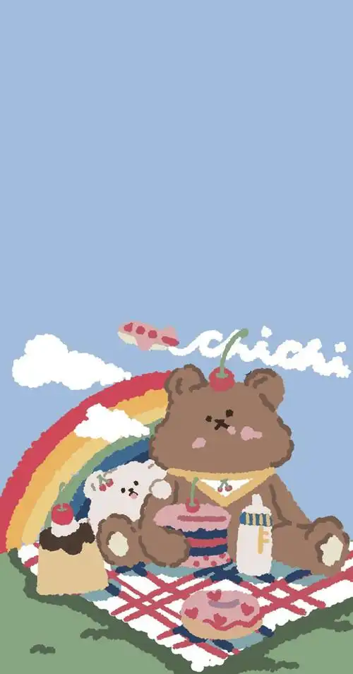 小熊软糖壁纸 点赞好运