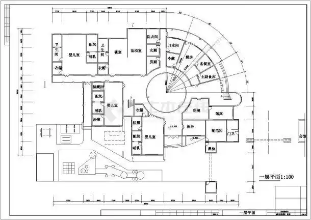某市某幼儿园建筑设计图共7张