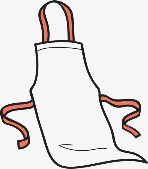 白色围裙卡通围裙矢量图下载