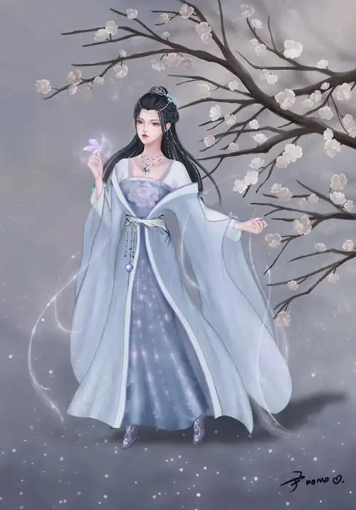 古风人物全身插画