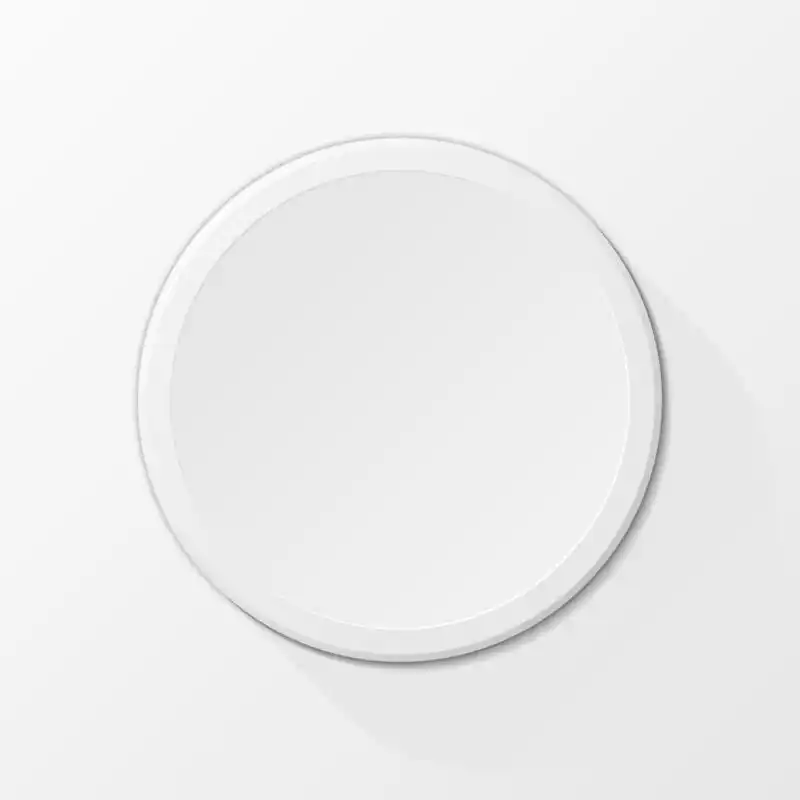 带有阴影的白空心圆圈