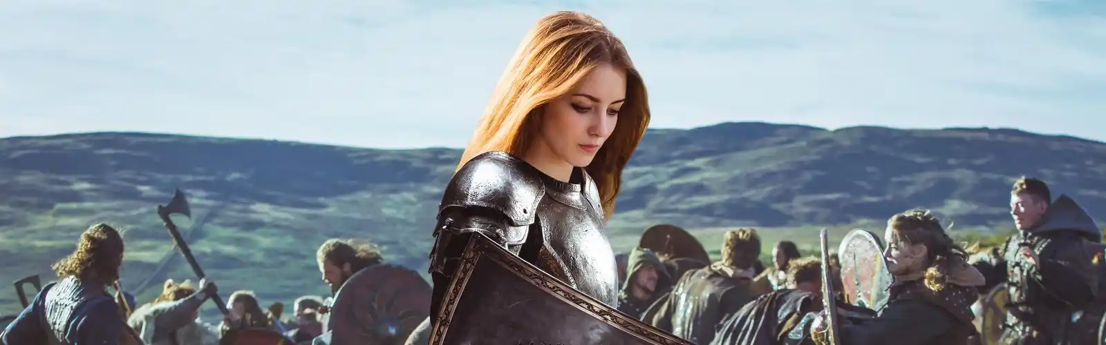 金发女郎,战士,盔甲,战争 iphone 壁纸