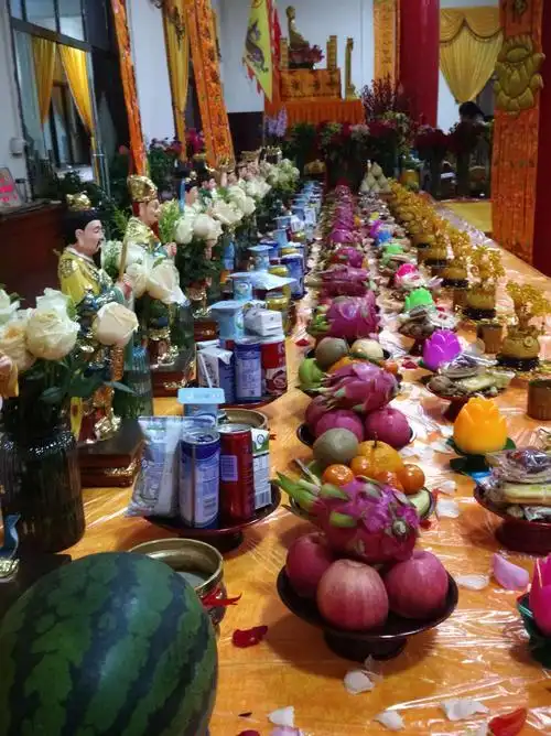 2019年正月初九灵隐大型斋天图片