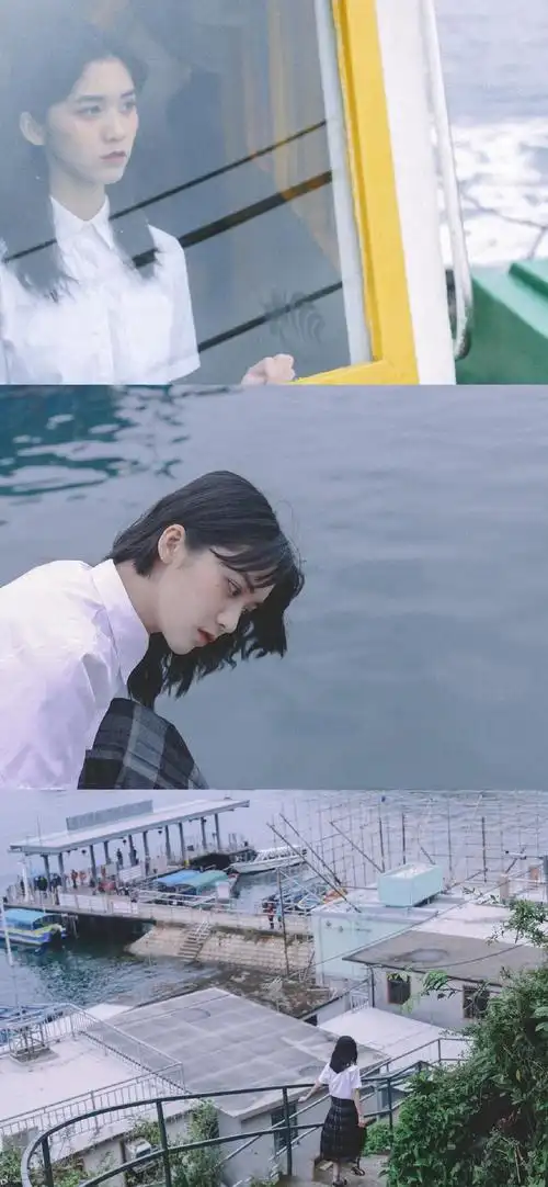 小清新少女拼接手机壁纸