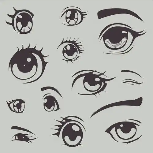 漫画眼睛学习绘画教程!|插画|瞳孔|上眼皮_网易订阅