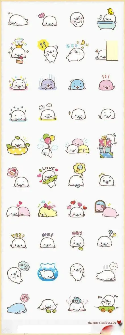 可爱小东西简笔画真真是越看越喜欢6q版萌图简笔画100种可爱小东西简