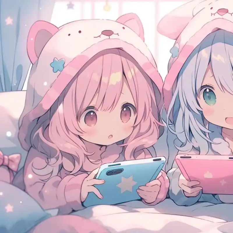 一起玩游戏的时光4|闺蜜头像