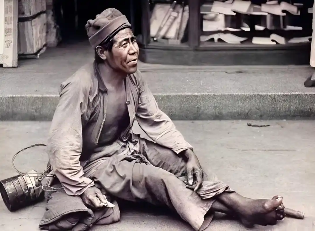 上世纪40年代上海大世界的一张老照片,当时白天黑夜,非常繁华.