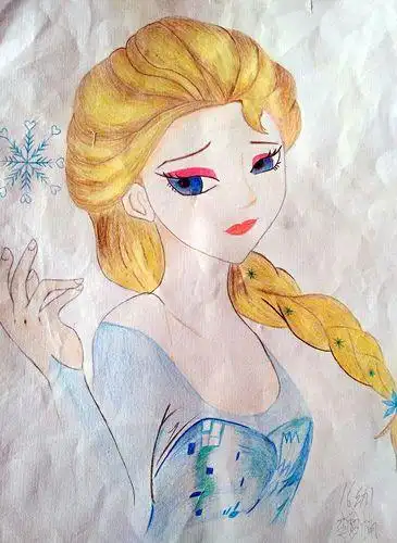 爱莎公主 李梦楠秘密花园涂色书正版冰雪奇缘艾莎安娜主题魔幻涂绘书