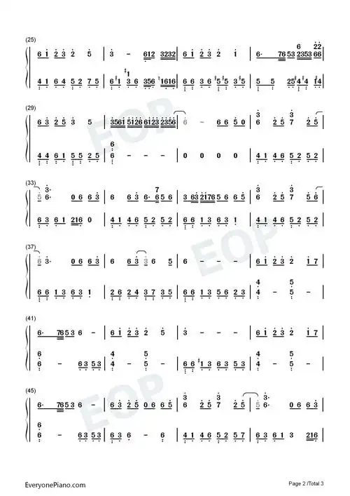 红马钢琴简谱-一颗狼星_许篮心演唱2