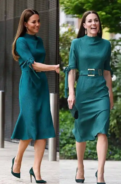 凯特王妃衣品真没的说,穿连衣裙不仅高级,优雅,还很有时髦感