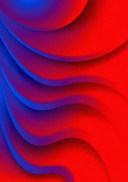 设计秀设计师yuliyashumilina的渐变图形完美融合了大家吐槽的红蓝