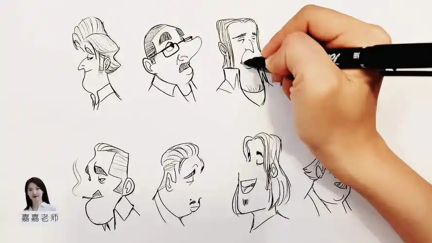 绘画鼻子反应不同人物性格|卡通人物画|欧美卡通画-母婴亲子视频-搜狐