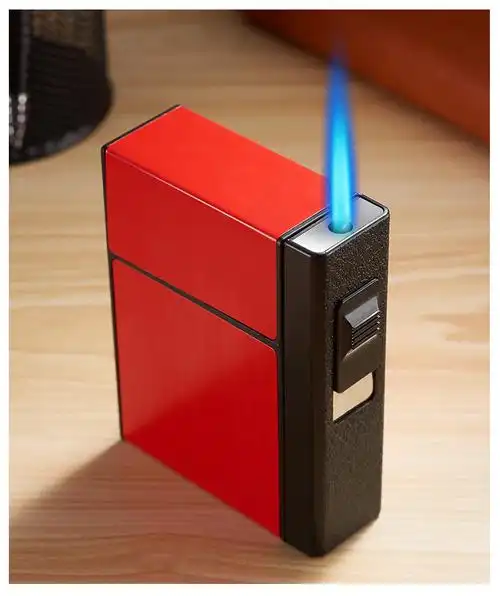 zorro佐罗同款整包20支装烟盒打火机一体充电充气便携式防潮抗压香菸