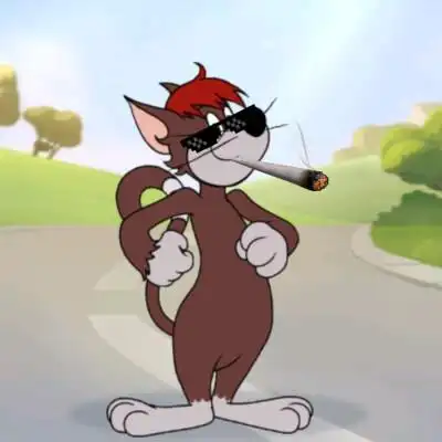 猫和老鼠游戏戴墨镜衔烟的团头 米特