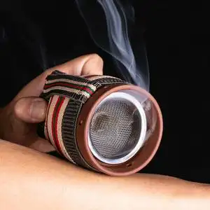 艾灸盒艾灸仪器随身灸p家用祛湿艾灸罐陶瓷去湿寒气排毒美容院专