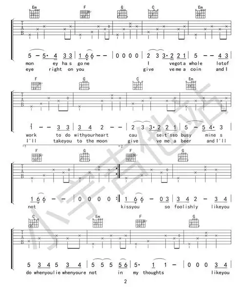lovingstrangers吉他谱谭秋娟中国好声音c调弹唱谱
