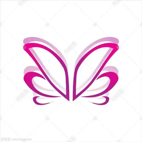 粉色花朵logo设计图片