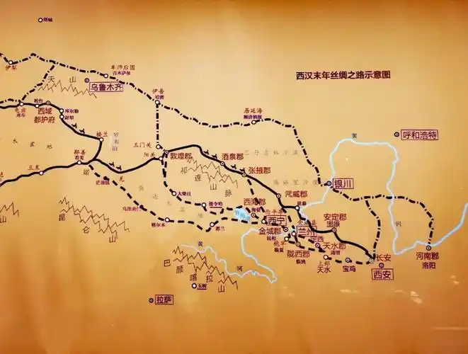 古丝绸之路路线图
