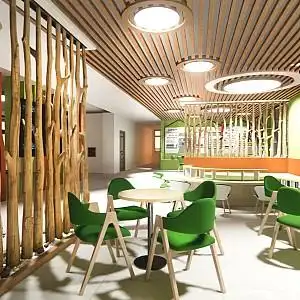 活动场地su模型,游乐设施草图大师模型分享新中式社区服务中心su模型