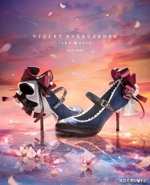 京都动画《紫罗兰永恒花园》联名高跟鞋,"洛丽塔"系穿搭佳品_动漫