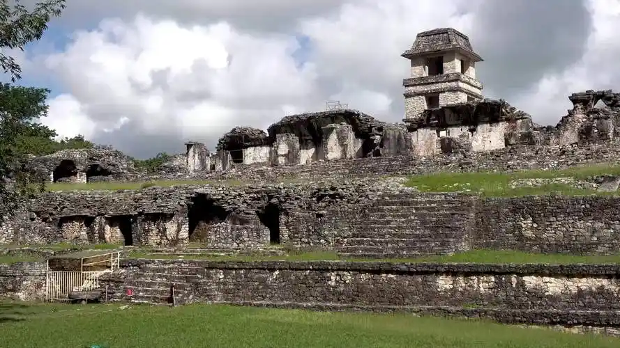 墨西哥著名玛雅文化遗址帕伦克(palenque)高清风光视频