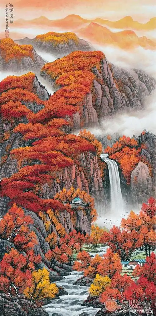 开门红运 迎福纳吉 鸿运当头系列山水画欣赏_远程教育_教育新闻 - 265