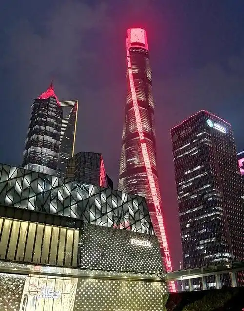 上海中心大厦夜景,原创摄影.