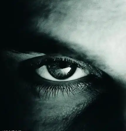 一只眼睛的头像黑白